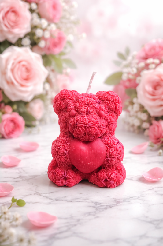 Heart Rose Teddy