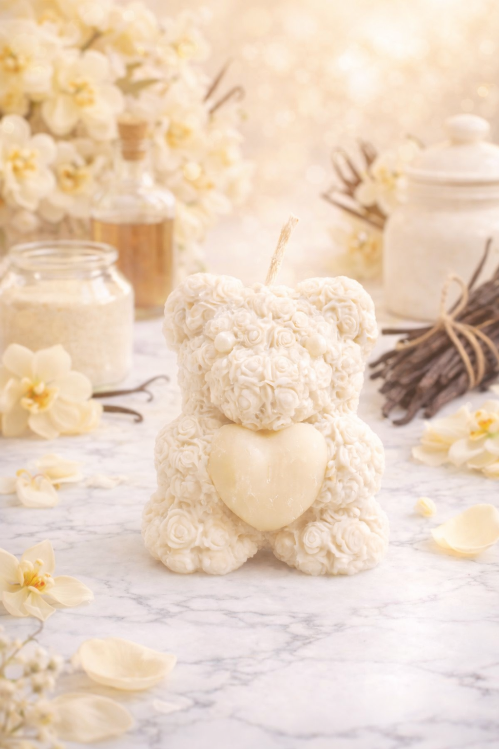Heart Rose Teddy